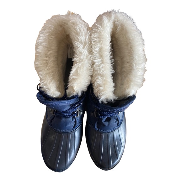 Eddie Bauer Sorel Lined Waterproof Insulated Duck Boots Women’s SIZE 7 Black Y5 - Picture 5 of 11